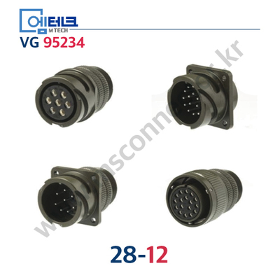 VG 28-12 / 2812 / VG95234 / VG커넥터 / 군용 커넥터 / 버클 유형 커넥터 / 원터치형 커넥터