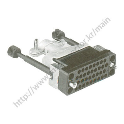MS34 Cable connector with metal butterfly hood