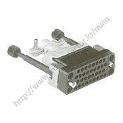 MS34 Cable connector with metal butterfly hood